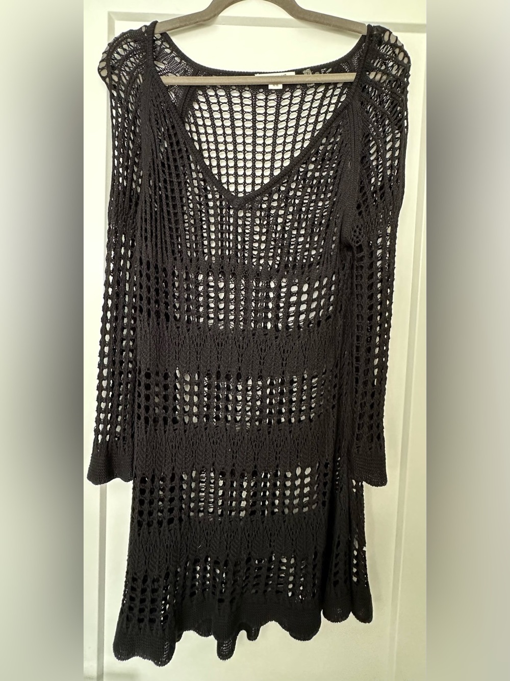 Simply Noelle Black Crochet Tunic